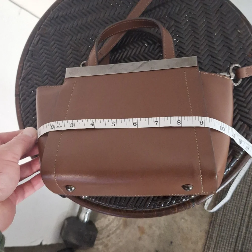 Alberta Di Canio Leather Crossbody Handbag - Picture 12 of 15